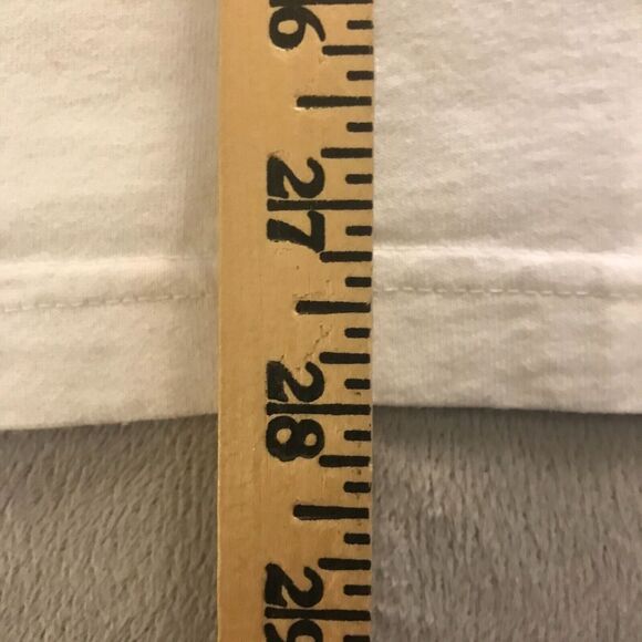 Football "Bigger Than Life" T-Shirt Mens 2XL White Short Sleeve Fabric Art Tee - Picture 7 of 8